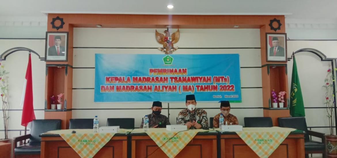 Tingkatkan Kualitas Madrasah Kankemenag Bantul Adakan Pembinaan